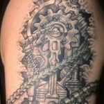 фото Тату в стиле Киберпанк 15.12.2018 №159 - Cyberpunk tattoo - tatufoto.com
